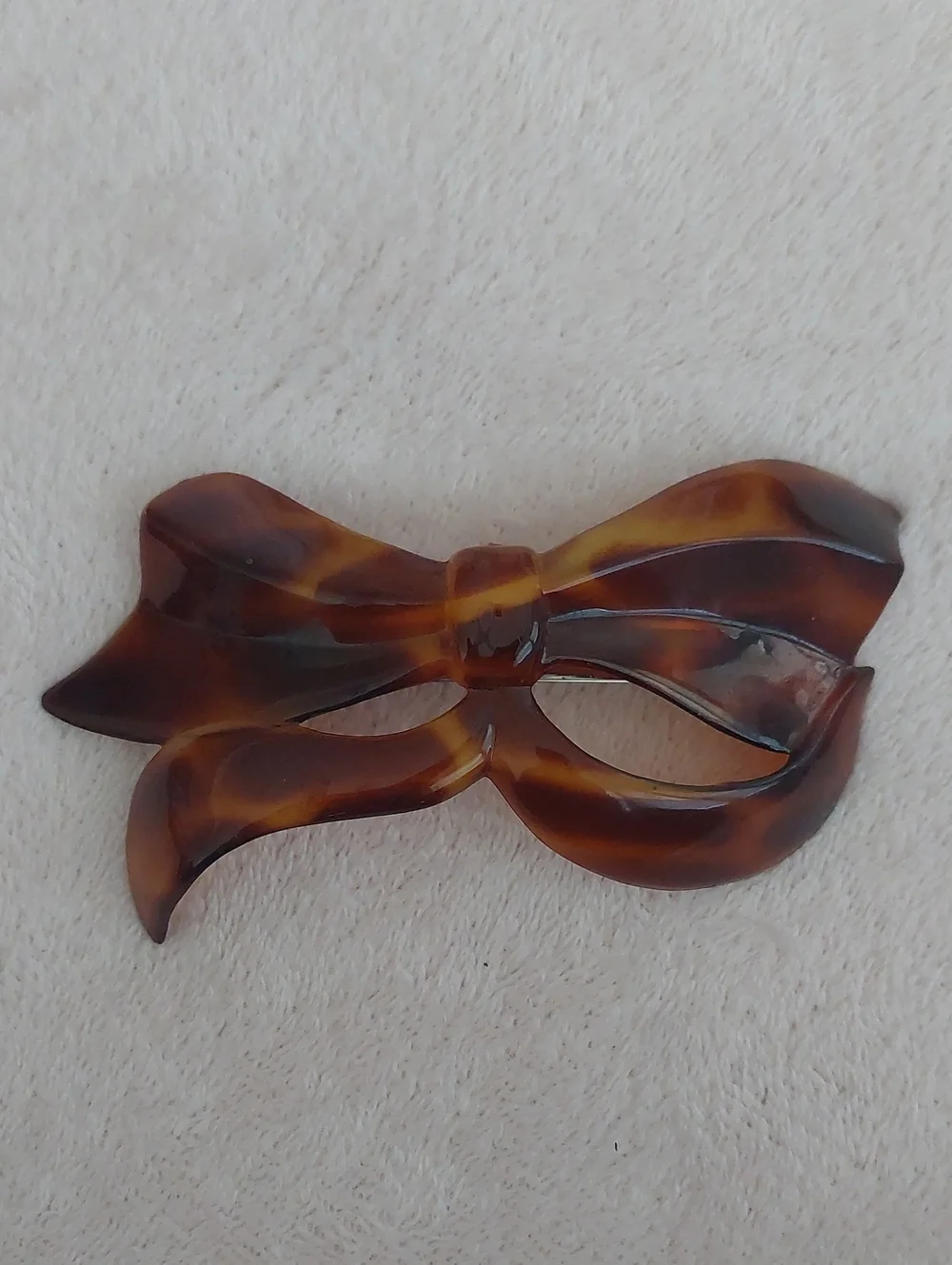 Made In France Tortoiseshell BOW Hair Barrette NWOT
